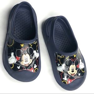 Boys Mickey Mouse Navy Blue Sandals Sz 9/10